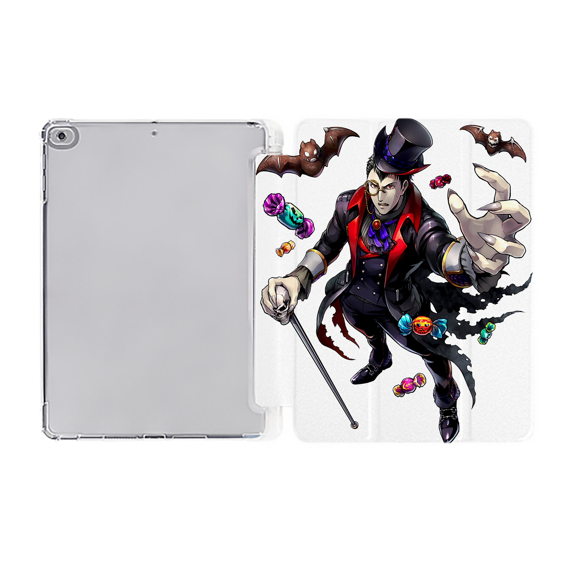 （画像用） 進撃の巨人 Attack on Titan IPad ケース ペン収納付き 三つ折りスタンド PUレザー×シリコン 対応機種9.5/10.5/10.9インチ